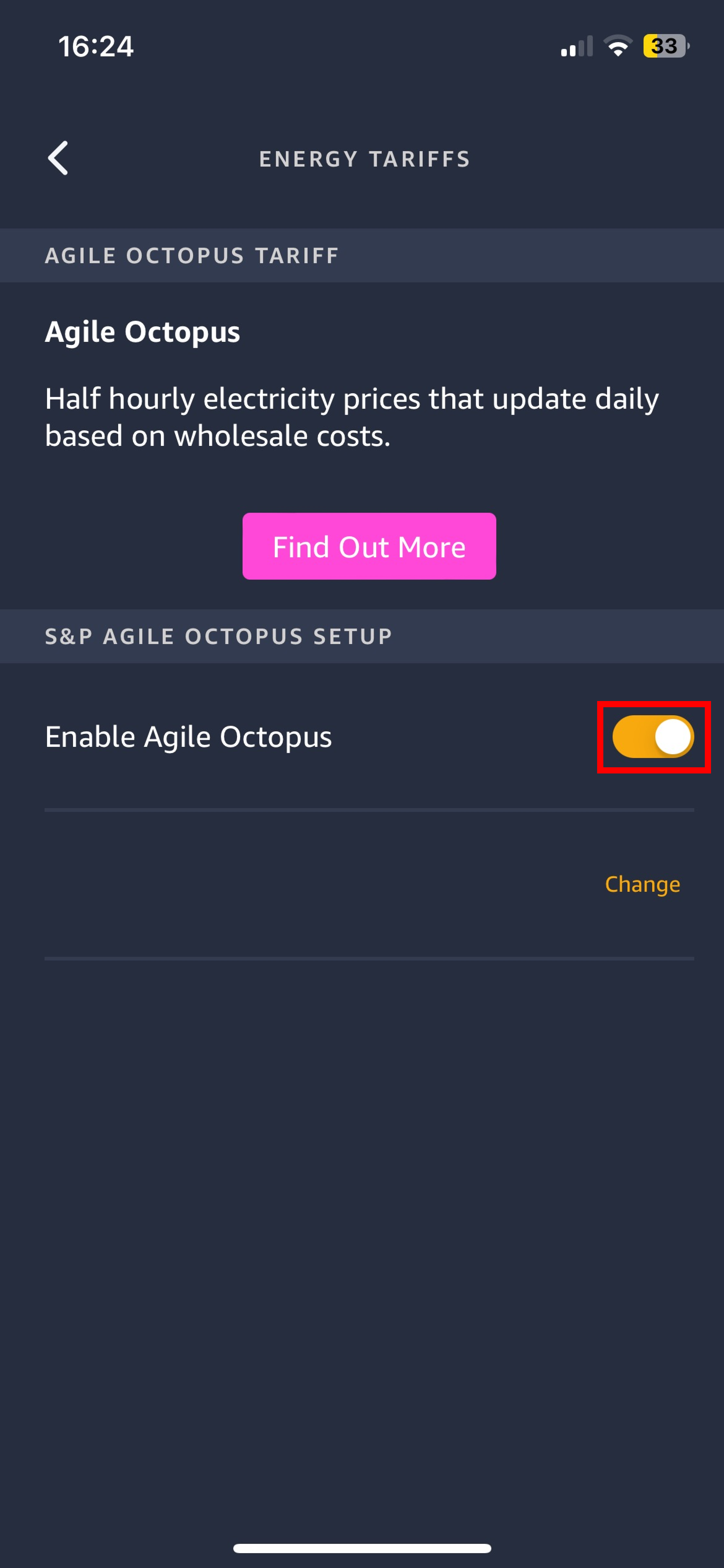 tariff-settings